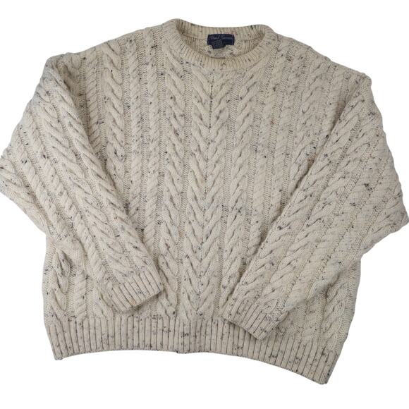 Vintage Paul James Chunky Knit Fishermans Sweater - Picture 1 of 7